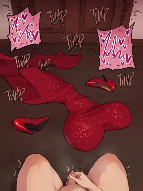 NTR - Jerking off Kneeling outside of the room!