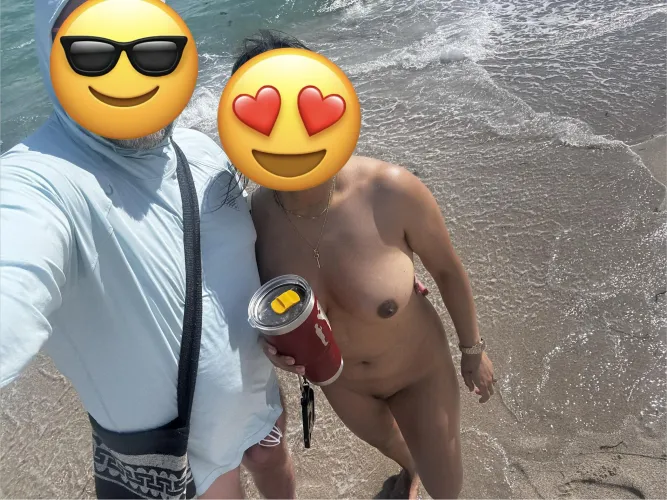 Nude beach walk