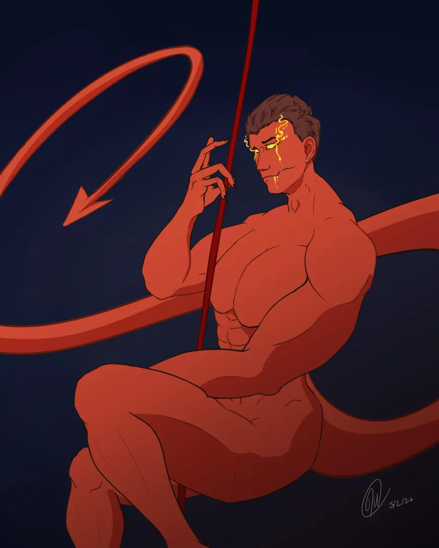 OC Demon guy I just finished working on.