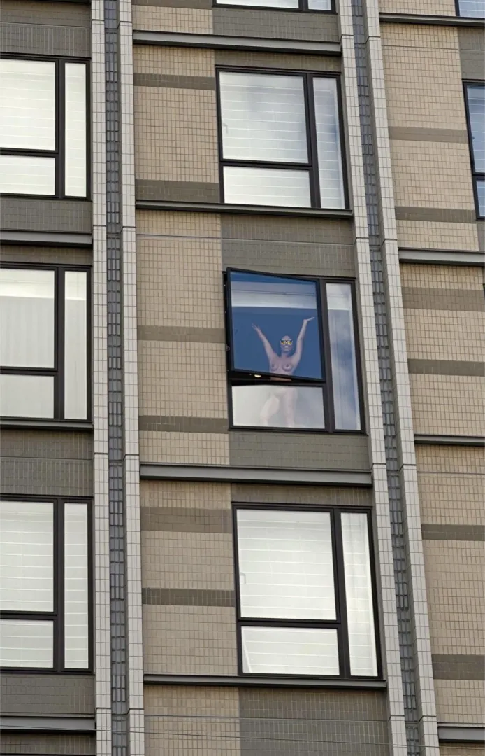 (OC) This window faced the main road and train line