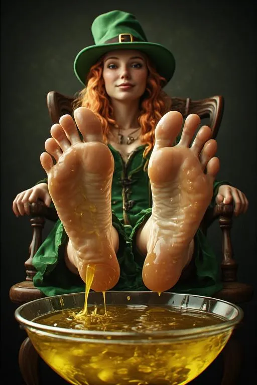 Olive Oil Foot Bath--the Leprechaun Edition!