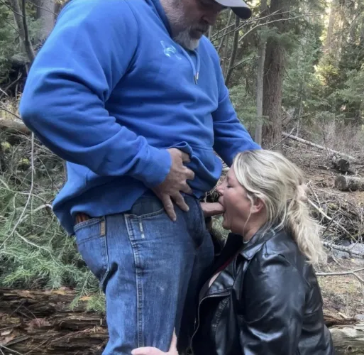 On the trail to the lake