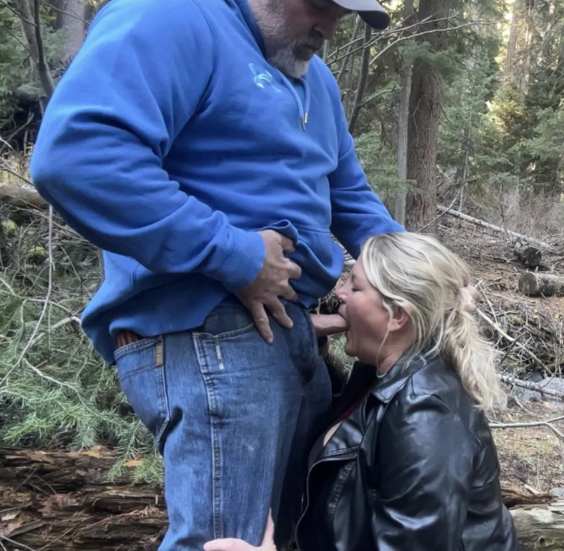 On the trail to the lake