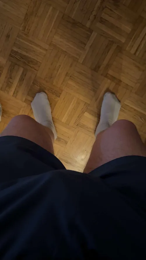 On your knees and sniff that white sox for Daddy (36). Be my nasty kinky pig.