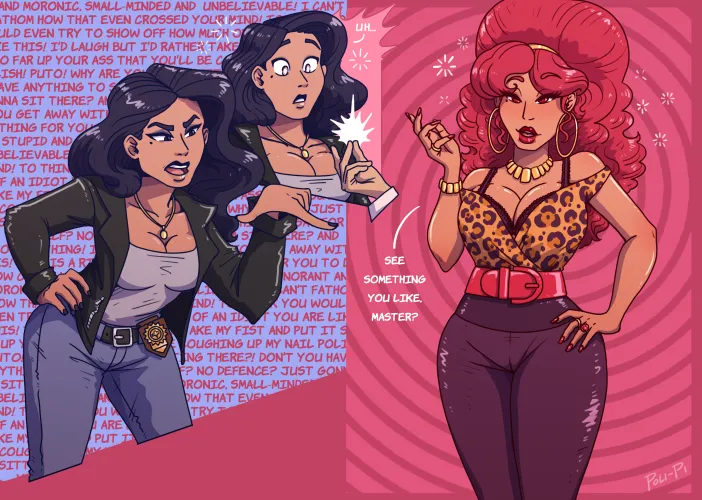 One way to get out of paying a ticket (Art by lopipolipi)