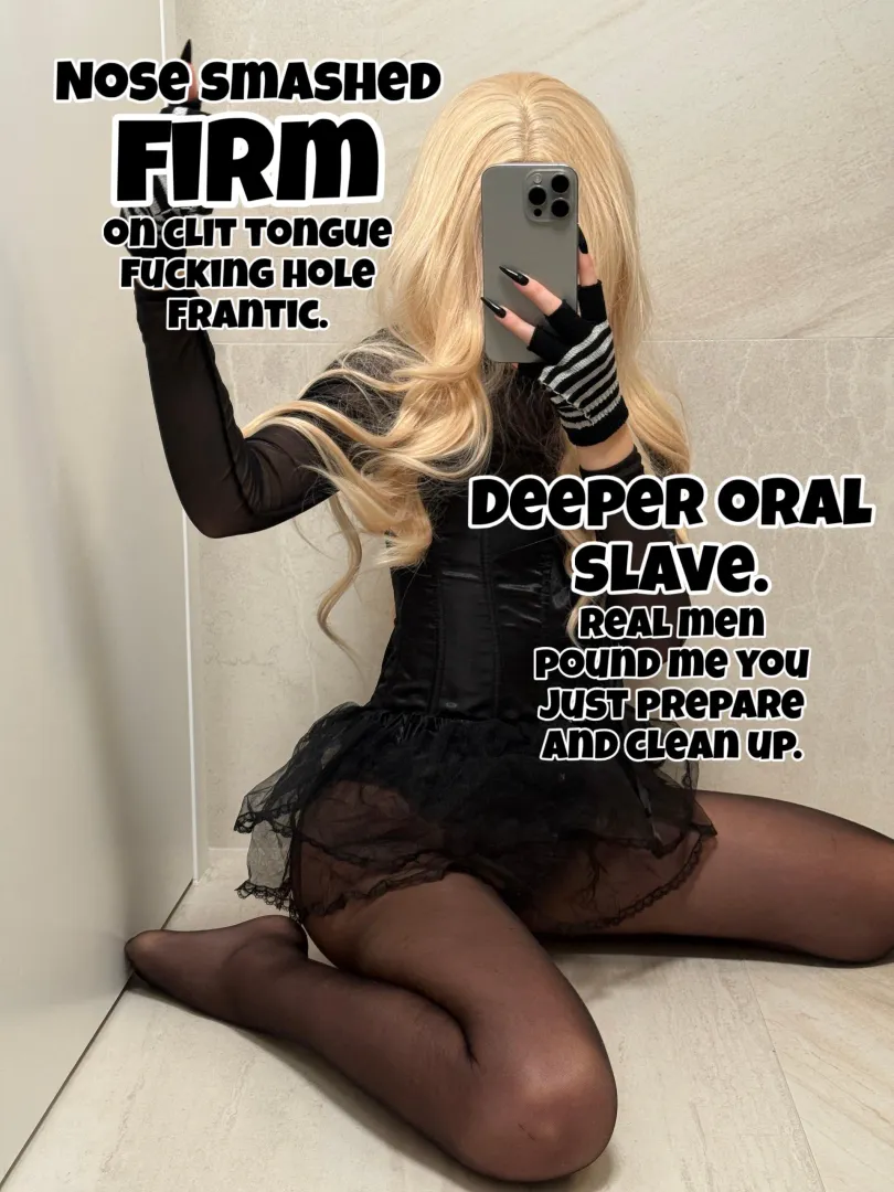 Open your mouth wider, naughty slut