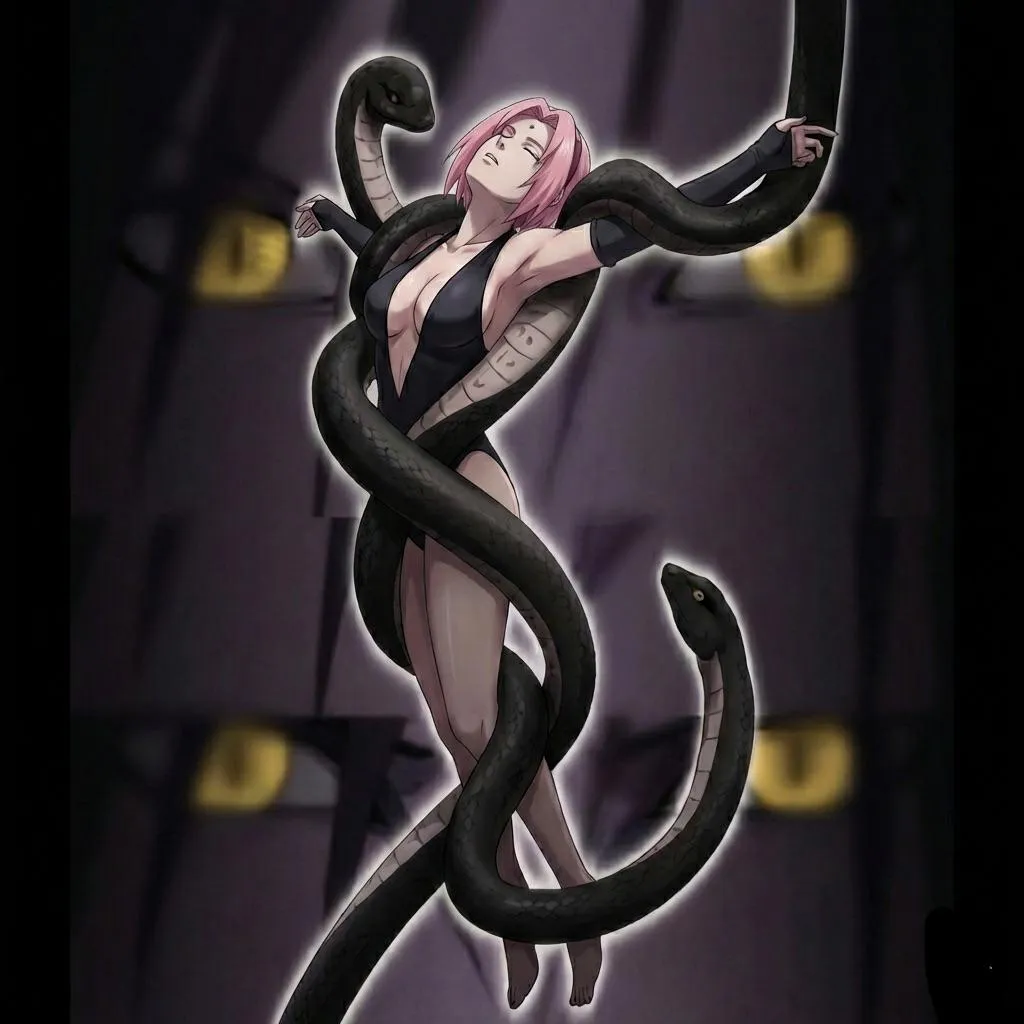 Orochimaru taking Sakura’s seductive body just. comment if you want more or a request