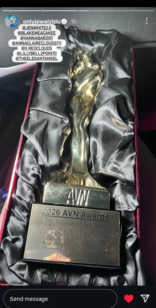 Our girl is an AVN award winner!