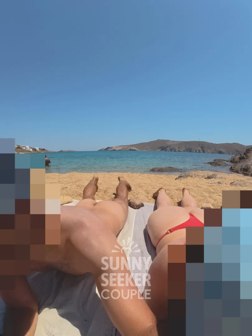 Our regular attire at the beach with 