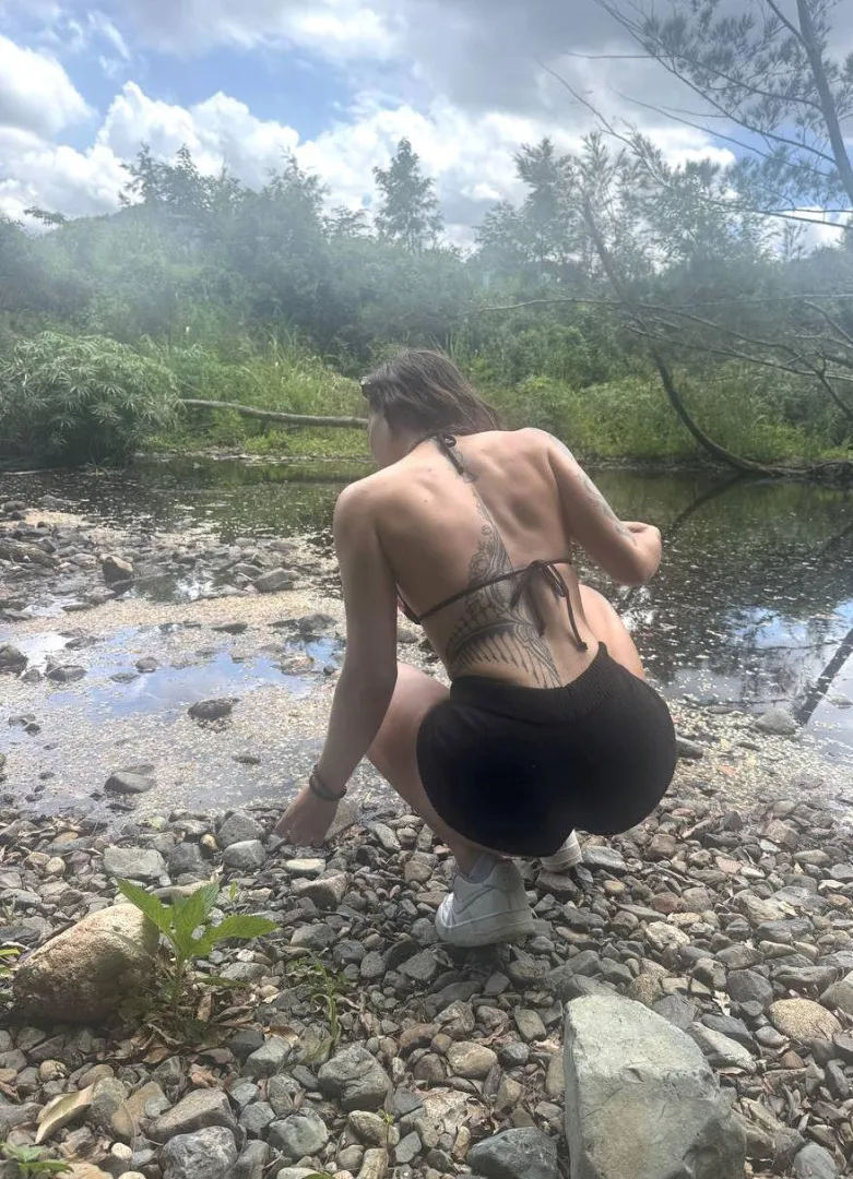 Out here skipping rocks and breaking necks.