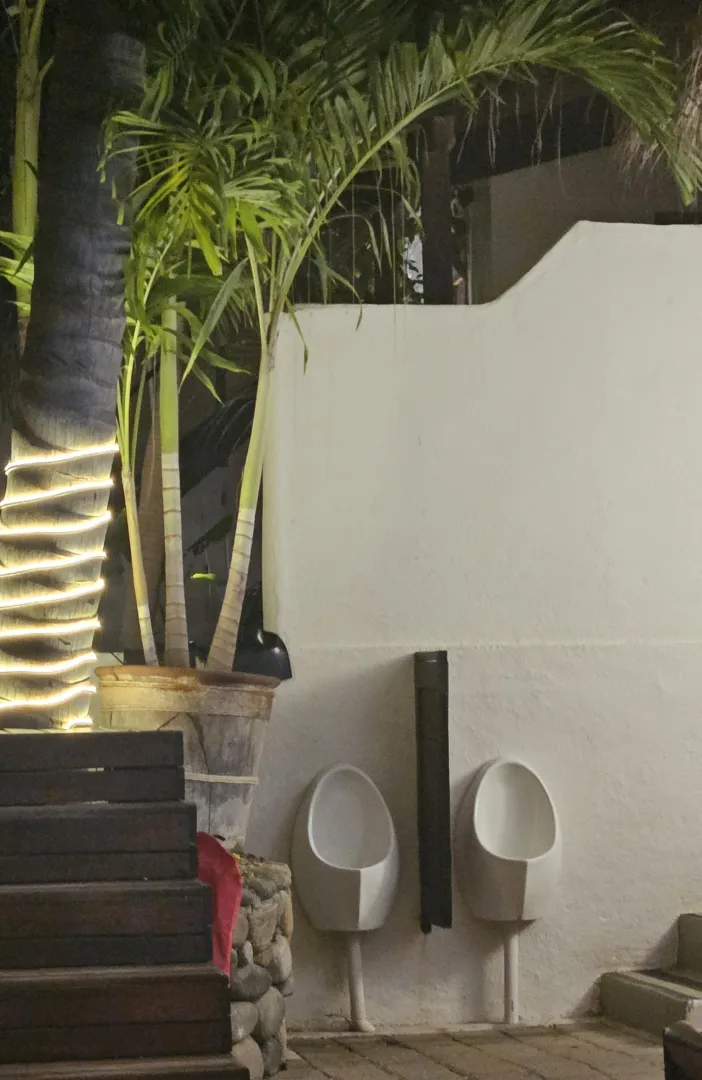 Outdoor urinals, Zipolite, MX