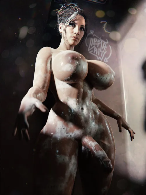 Panam Showering (Rhyw) [Cyberpunk 2077]