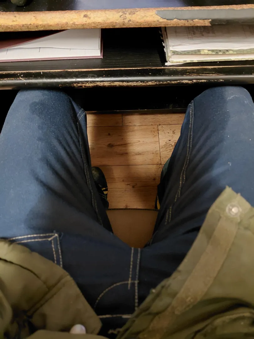 Peed my pants at work.