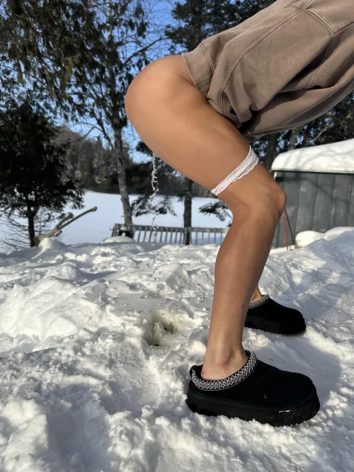 Peeing at -20C outside :-)