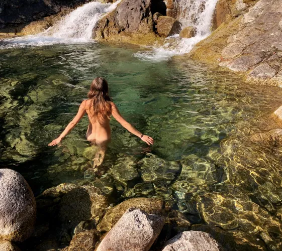 Perfect bathing spot.