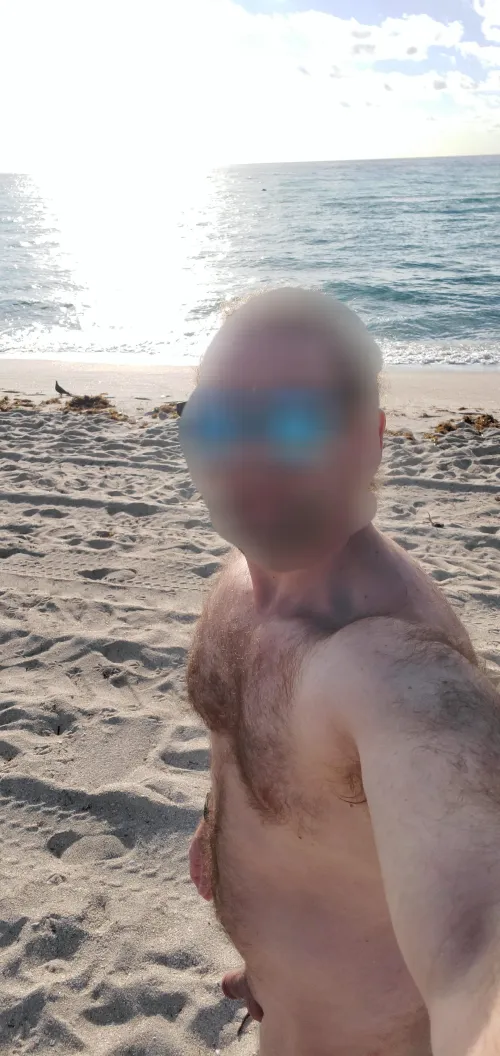 Perfect weather to be nude