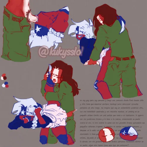 Perú and chile. Own art