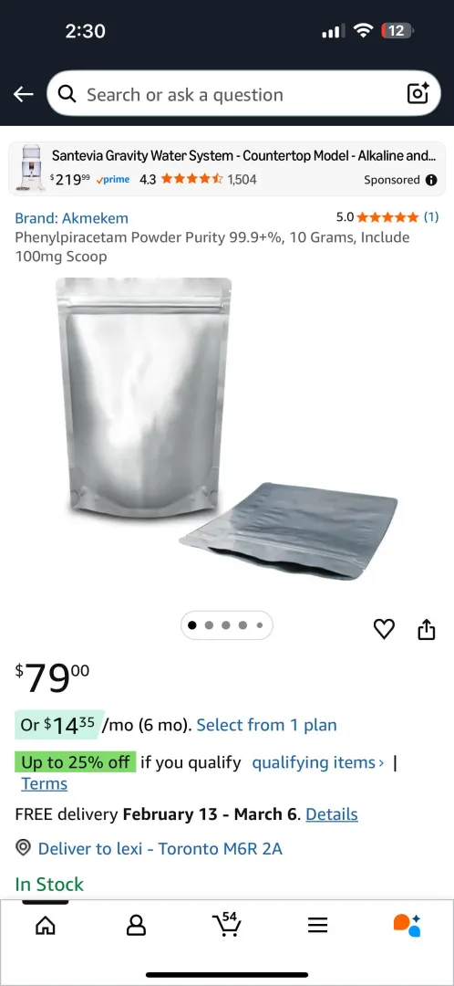 Phenylpiracetam vendor from Amazon?