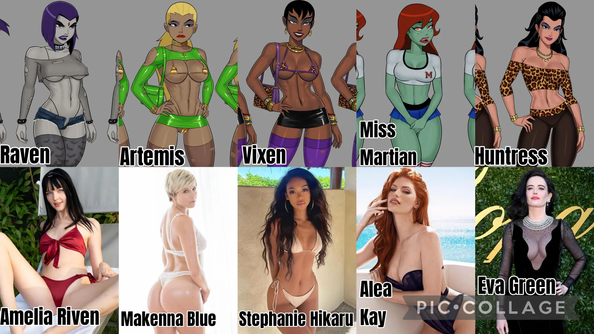 Pick ONE Celeb and ONE Costume for her.