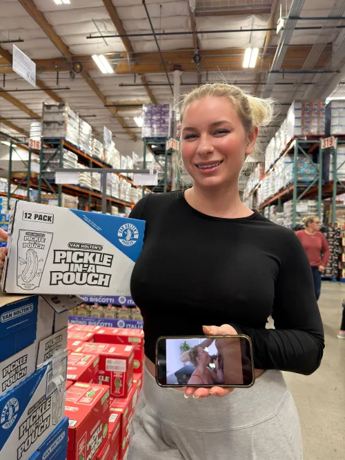 Pickle in a pouch reminds me of a Dick in my mouth