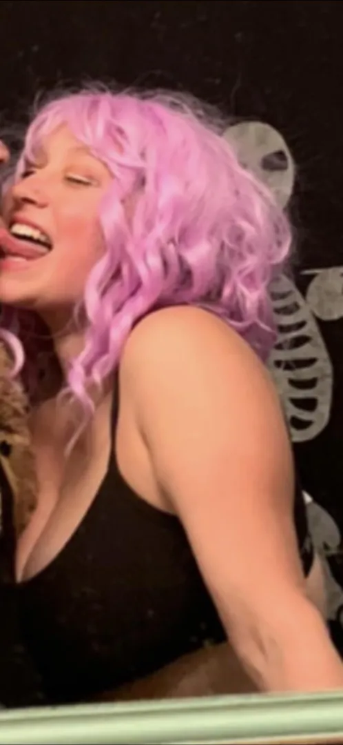Pink hair big tits