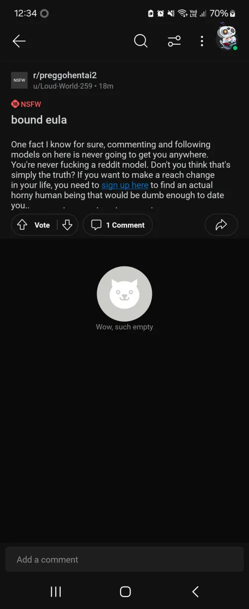 Please be on the lookout for this in other NSFW Subreddits