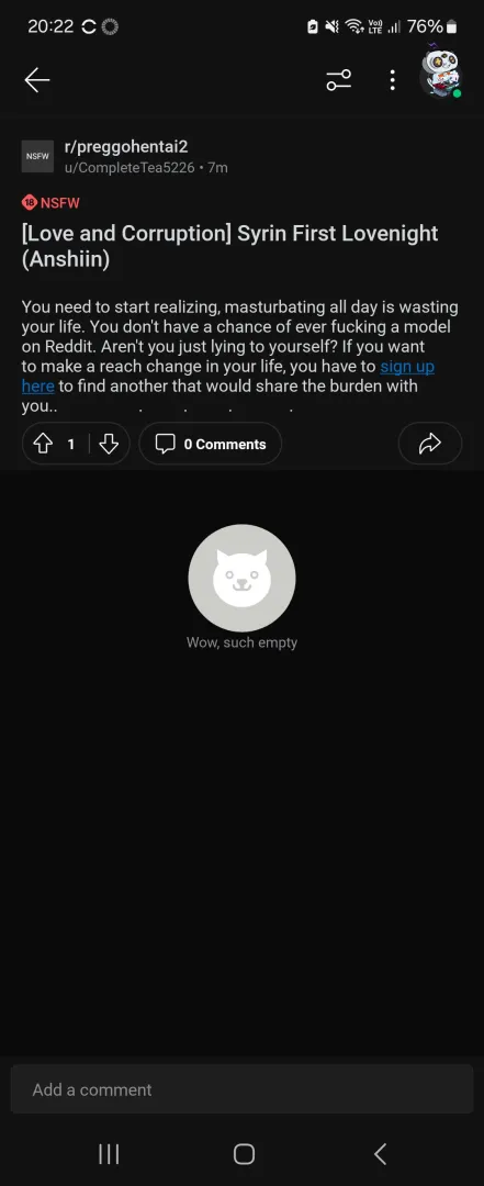 Please be on the lookout for this in other NSFW subreddits. It is a dating site that is going through reddit 