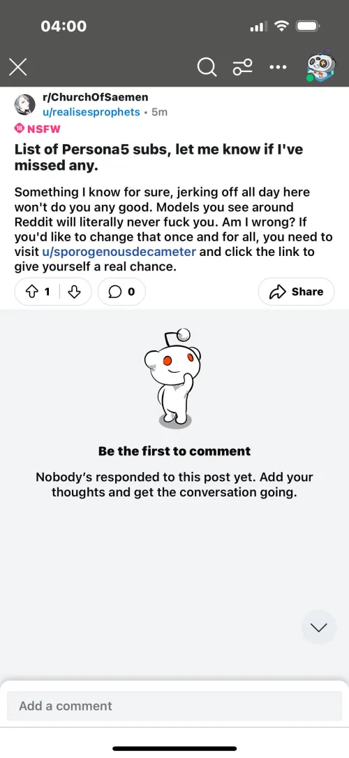 Please be on the lookout for this in other NSFW subreddits. 