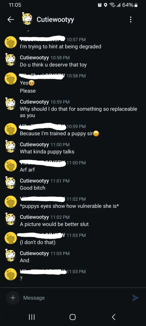 Please ignore u/Cutiewooty