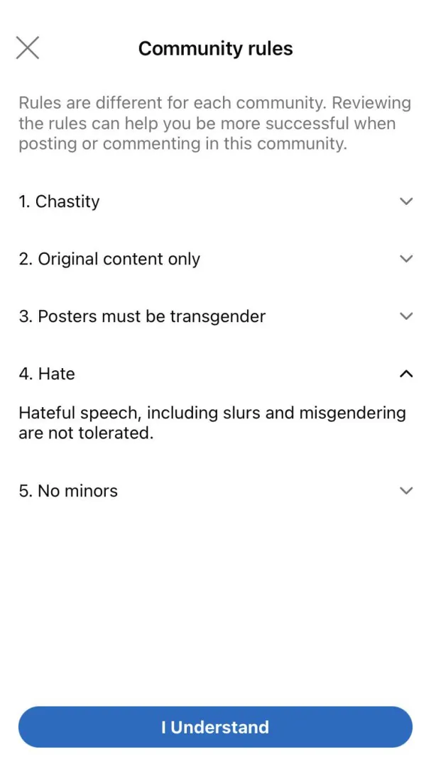 Please take the time to review the rules again . The first rule broken results in a 7 to 30 day ban from the page then continued rule breaking will be banned permanently