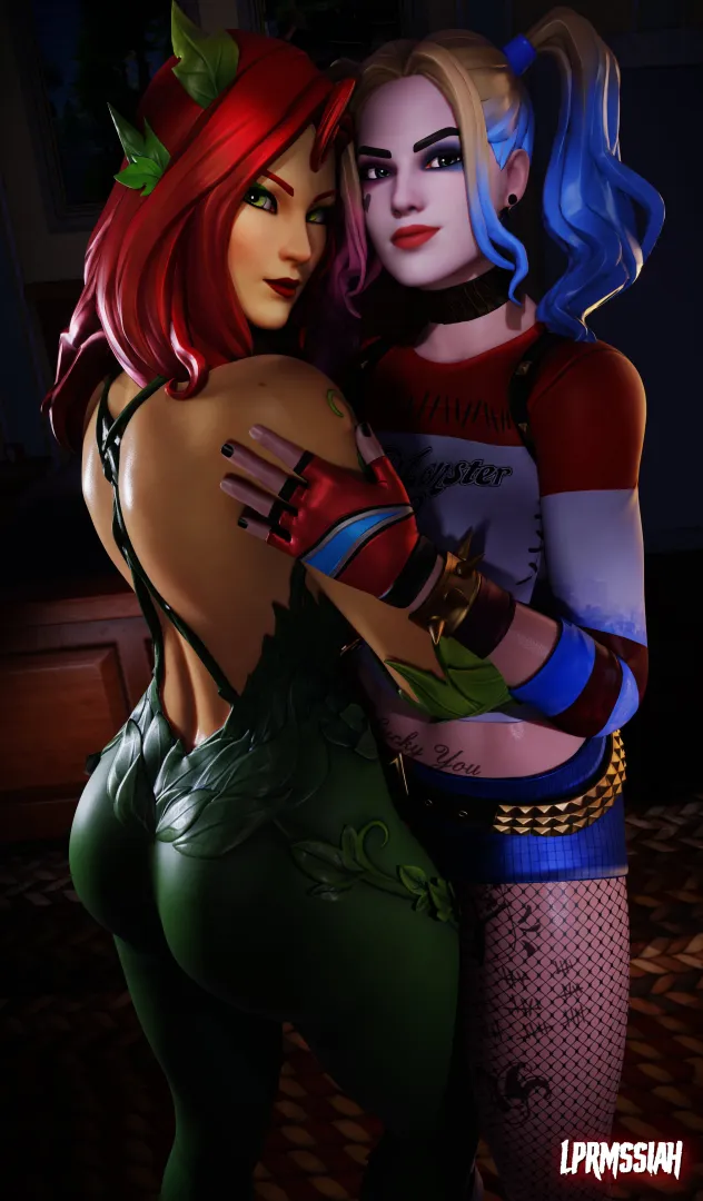 Poison Ivy and Harley (LeperMessiah)