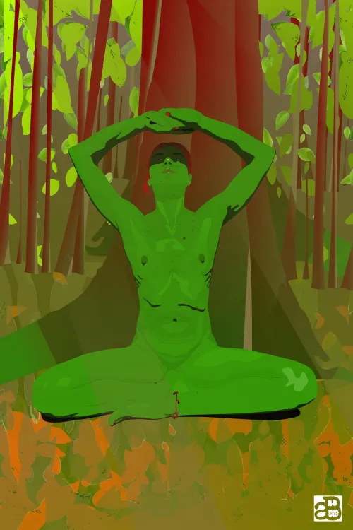 Poison Ivy's Nude Yoga/Meditation