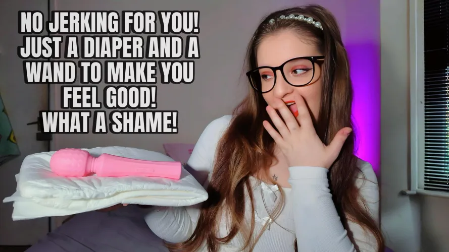 pov: mommy after she locks you in chastity and straps you into your diaper!