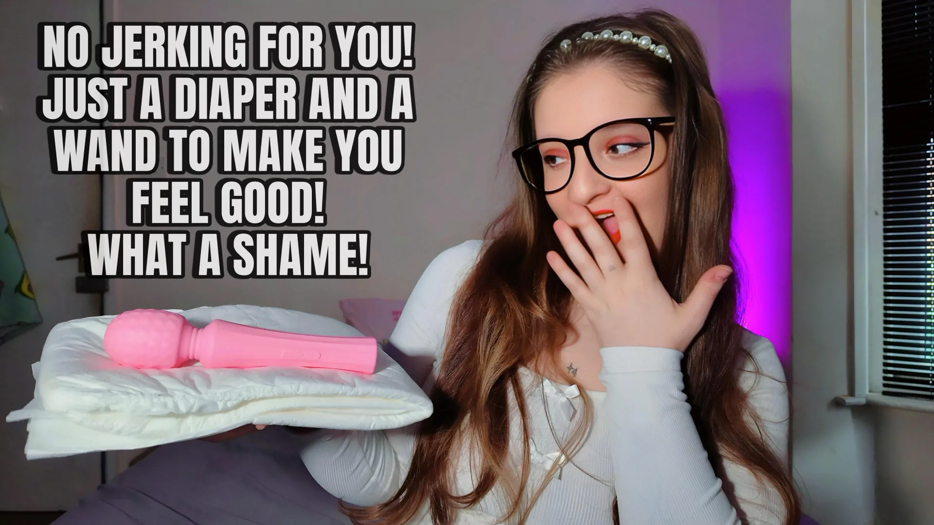 pov: mommy after she locks you in chastity and straps you into your diaper!