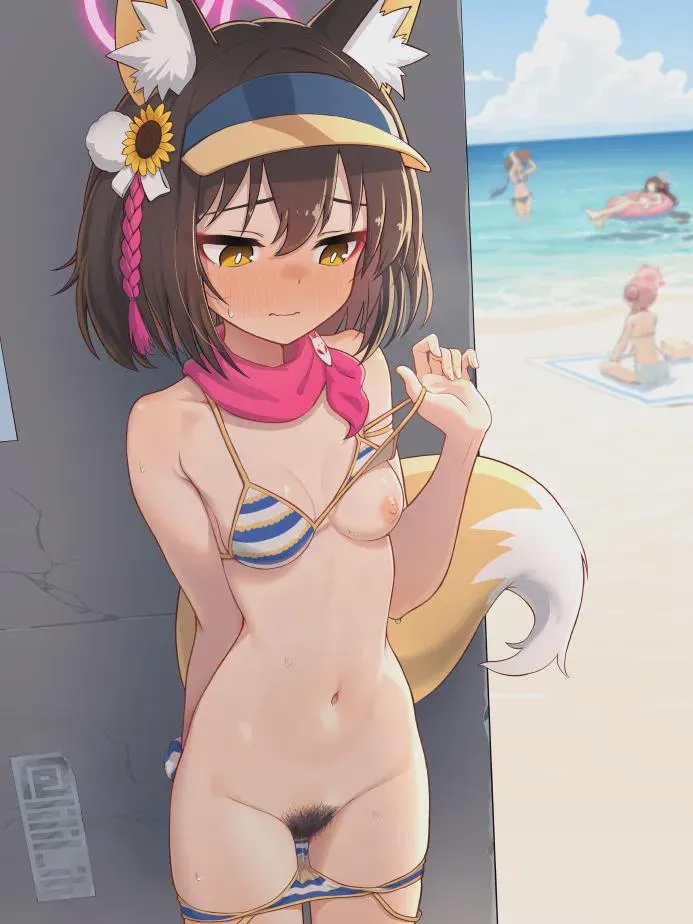 Pov: you won a bet against your best friend and her punishment was flashing you