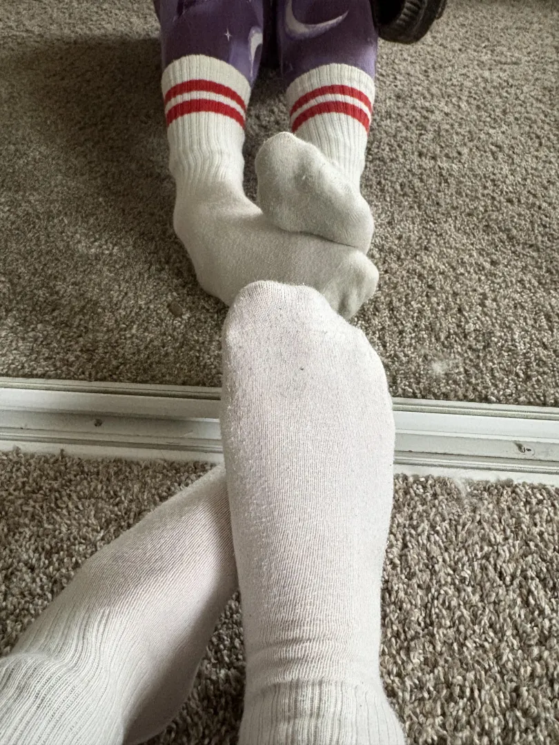 pretty white socks for show..
