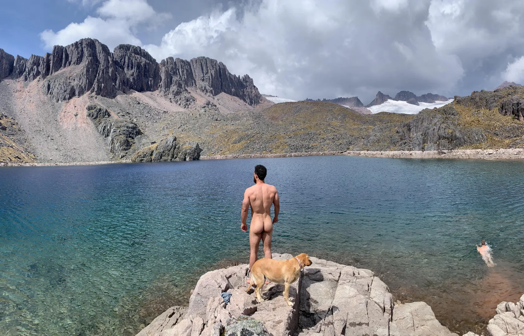 Pristine lake at 15,000ft elevation