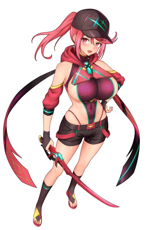 Pyra with katana [Xenoblade]