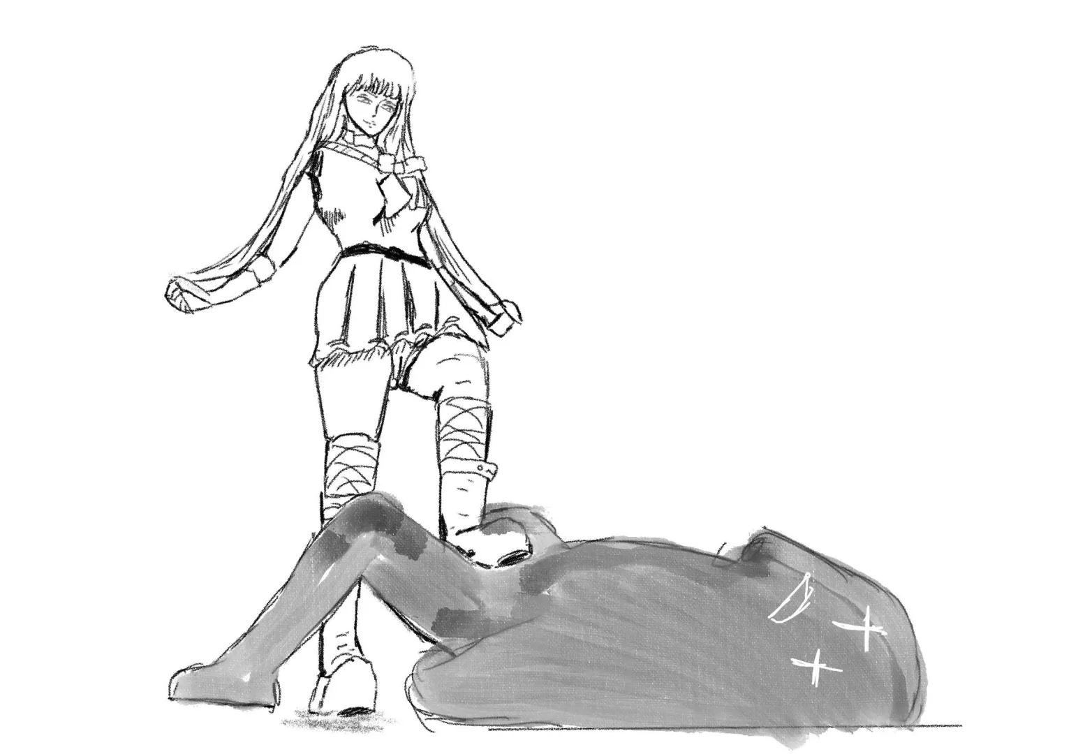 Quick ballbusting sketch I made