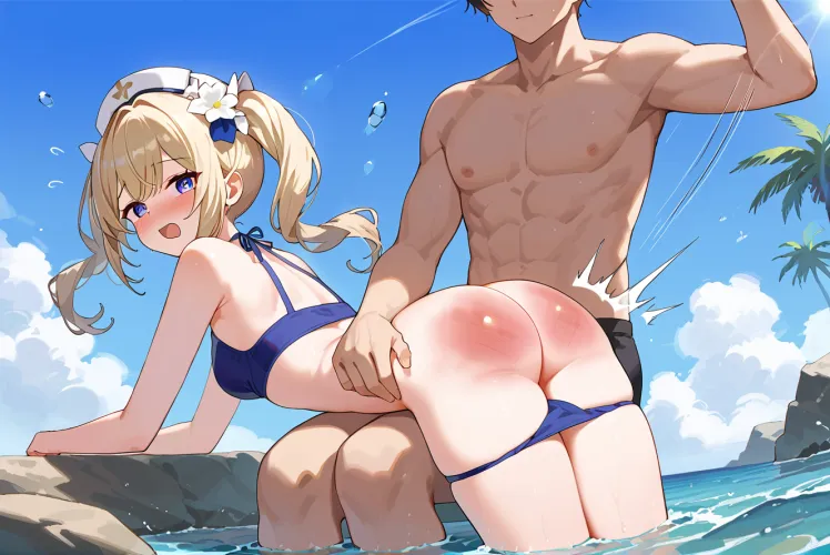 Quick touch up at the beach