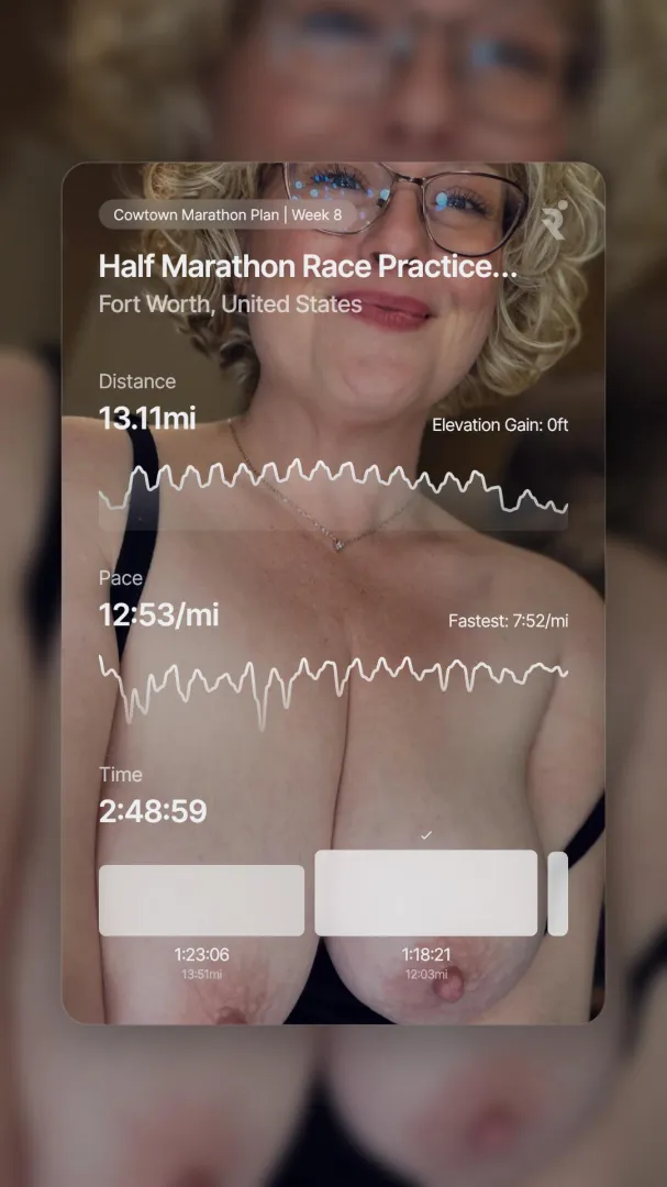 Ran 13.1 today despite a weekend full of cocktails and orgasms. Balance.