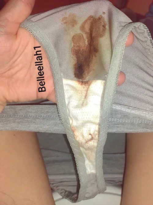 Random spotting in this 3 day worn thong! Message me to make it yours