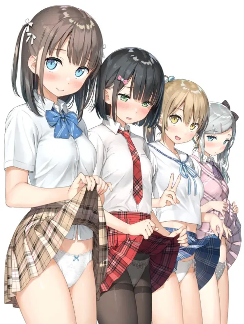 Random underwear inspection at the center for training new girls into their roles. Skirts up, ladies! I better not find any boy's underwear.