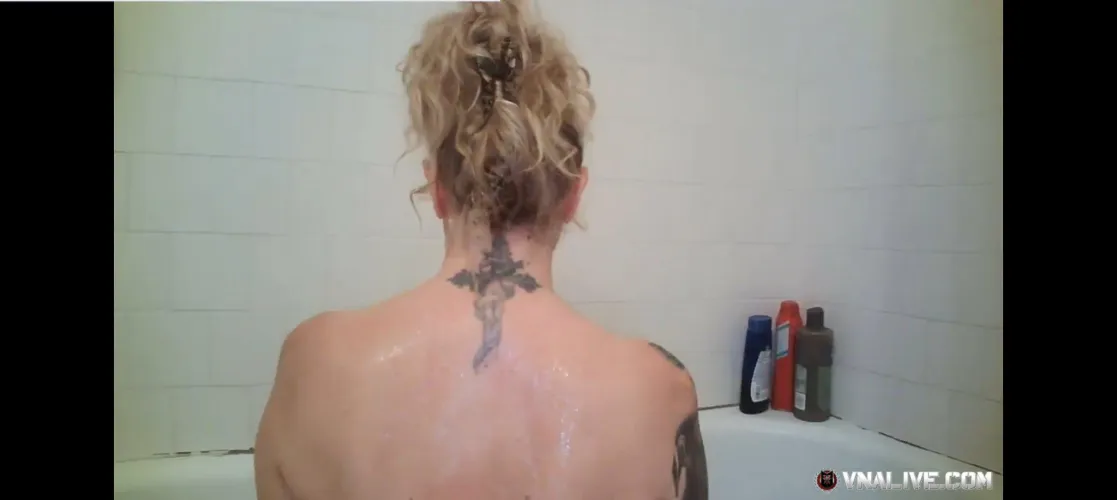 Rare View Of Her Neck Tattoo