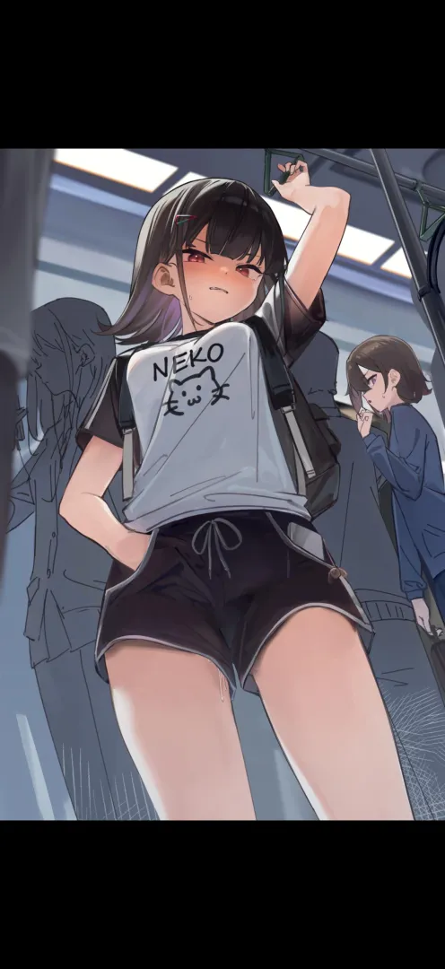 Reaching in her pocket