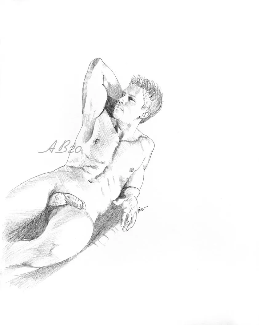 Reclining Nude 2020 - pencil by me (alphabeta39)