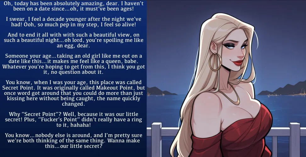 Rekindling an older flame [male POV] [older woman] [date] [feeling young again] [imminent sex]