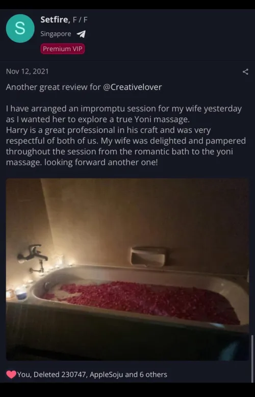 Repost: An evening in paradise - Cleopatra style Erotic Rose Petal Milk Bath therapy (no monetary exchange)
