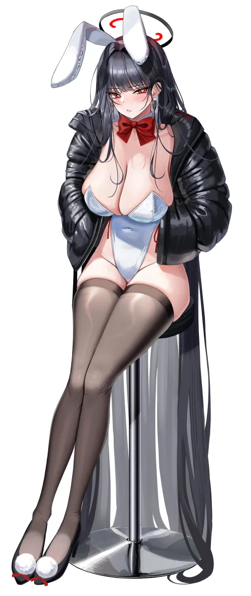 Rio in bunny outfit and black jacket (GoonSSO / GOONSSO) [Blue Archive]