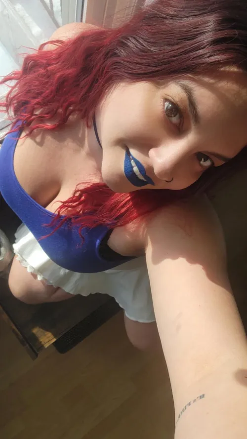 Rocking the blue today